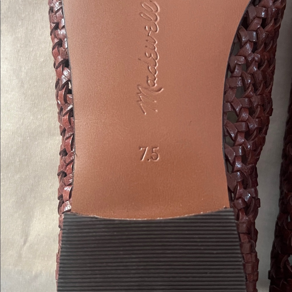Madewell The Mylie Ballet Flat in handwoven leather - Picture 8 of 10